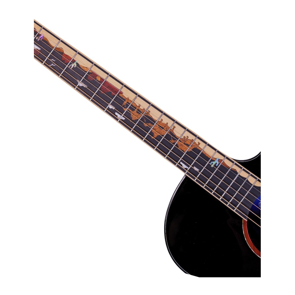 Dune SGA241C — Hand-Inlaid Mountain Range Fretboard